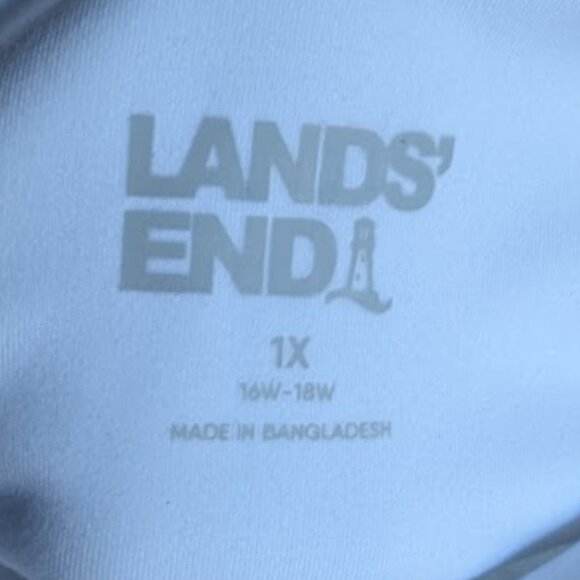 NEW Lands' End Women's Active High Impact High Rise Flat Front Skort - sz 1X - Picture 3 of 6